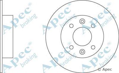 APEC BRAKING dsk184 -  Тормозной диск